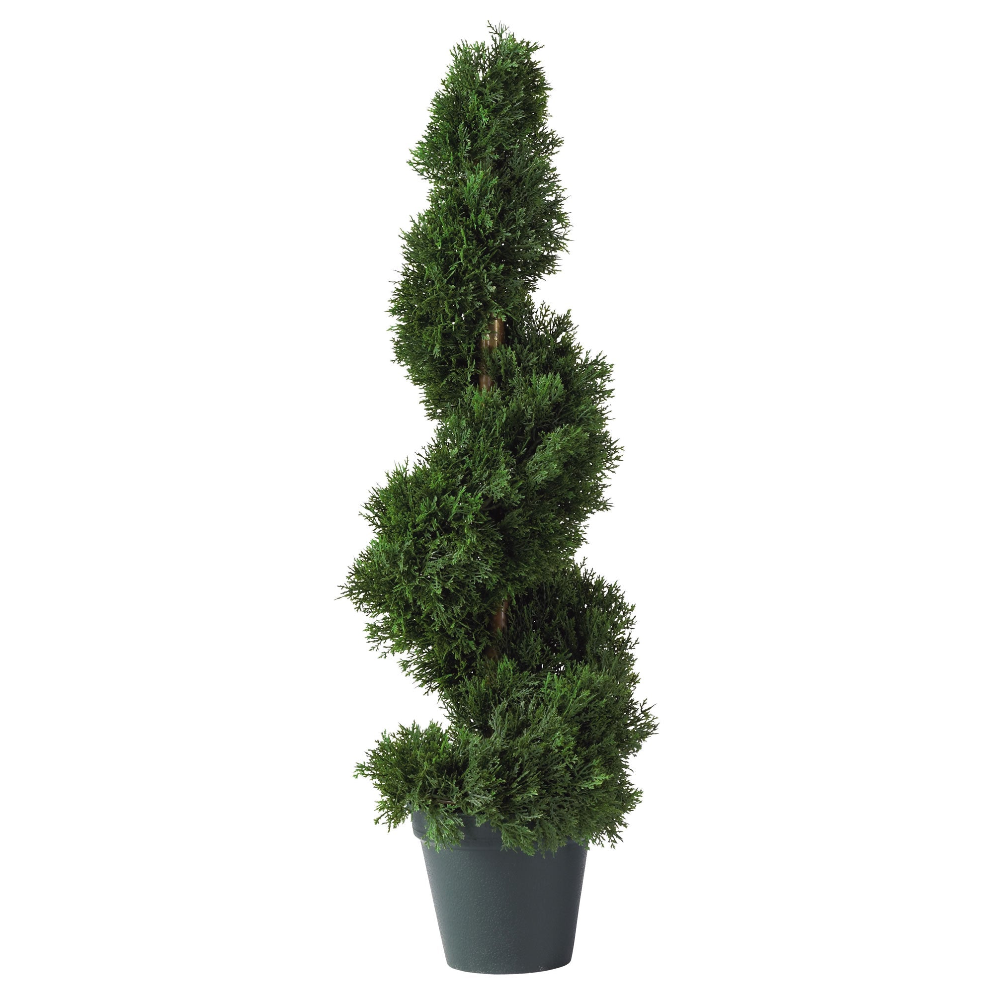 2 - Foot Artificial Cedar Spiral Silk Topiary | Zigeze