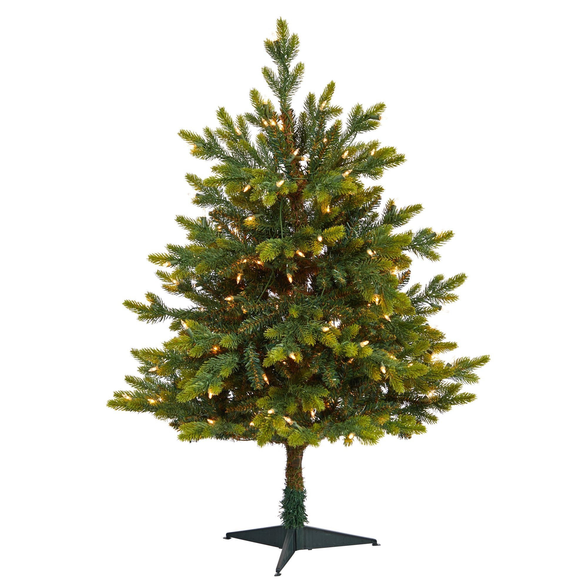 3' North Carolina Fir with 150 Clear Lights and 563 Branches | Zigeze