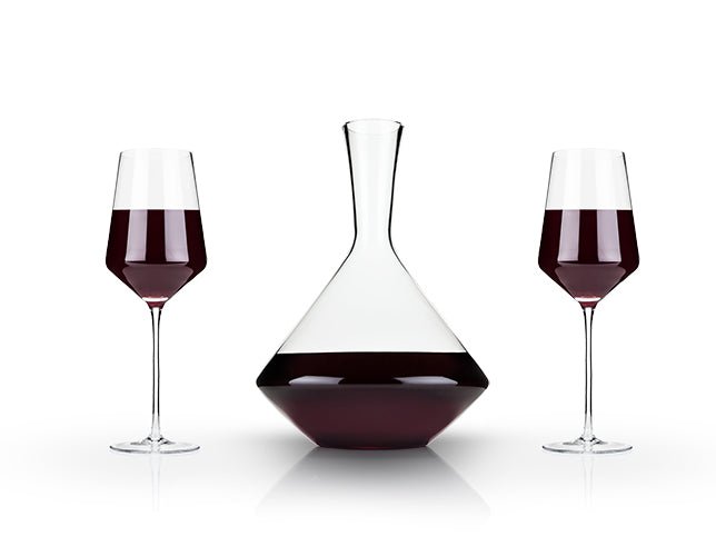 3 - Piece Angled Crystal Bordeaux Set | Zigeze