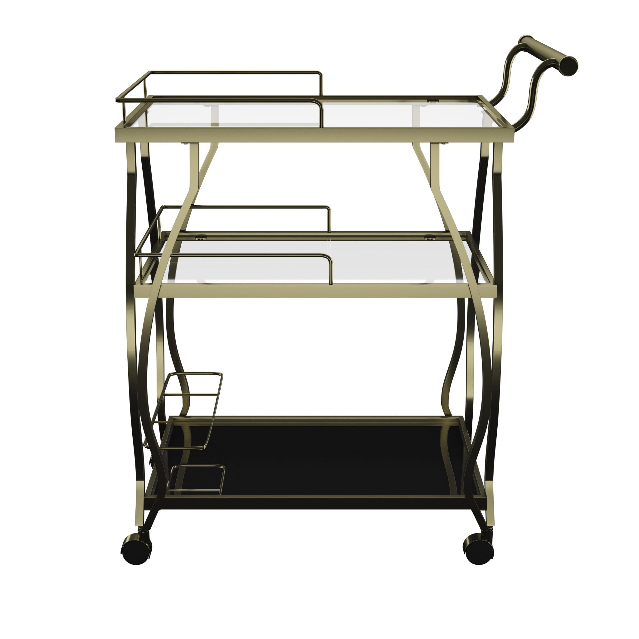 3 - Tier Serving Cart in Champagne | Zigeze