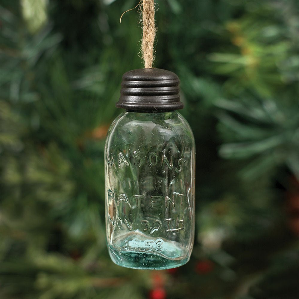 3.5" Hanging Mason Jar Ornament - Box of 4 | Zigeze