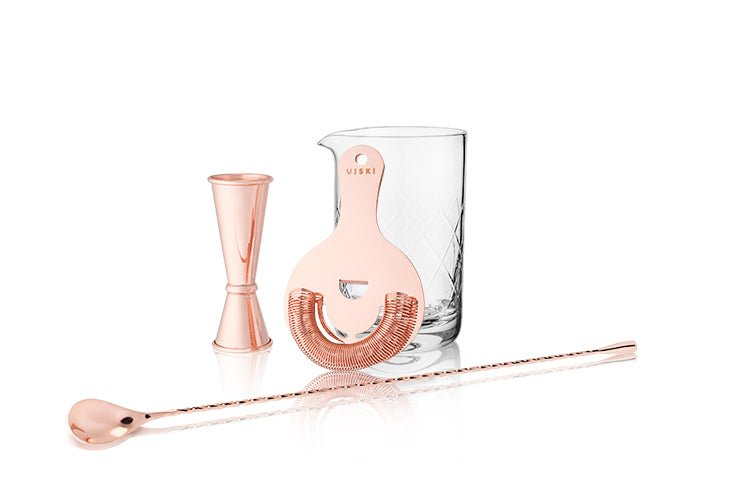 4 - Piece Copper Mixologist Bar Set | Zigeze