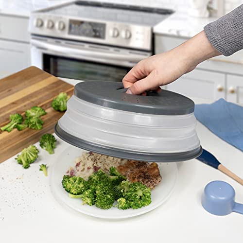 Collapsible & Vented Silicone Splatter Guard Lid - Microwave 