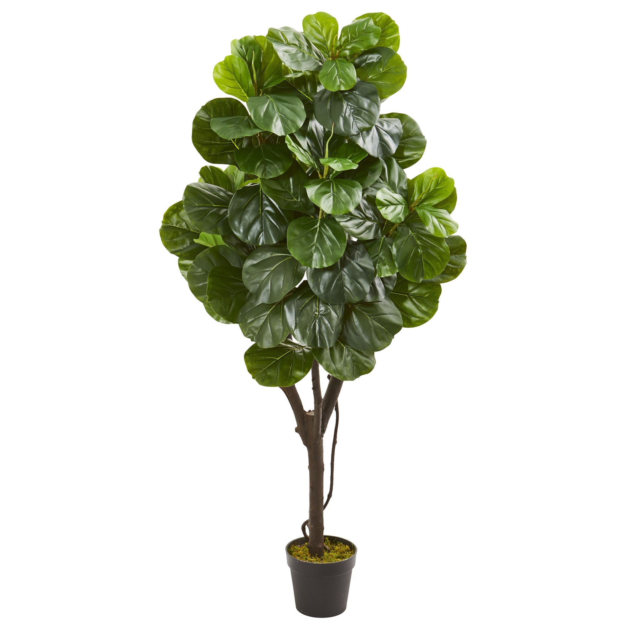 5 - Foot Natural Looking Fiddle Leaf Fig Artificial Tree | Zigeze