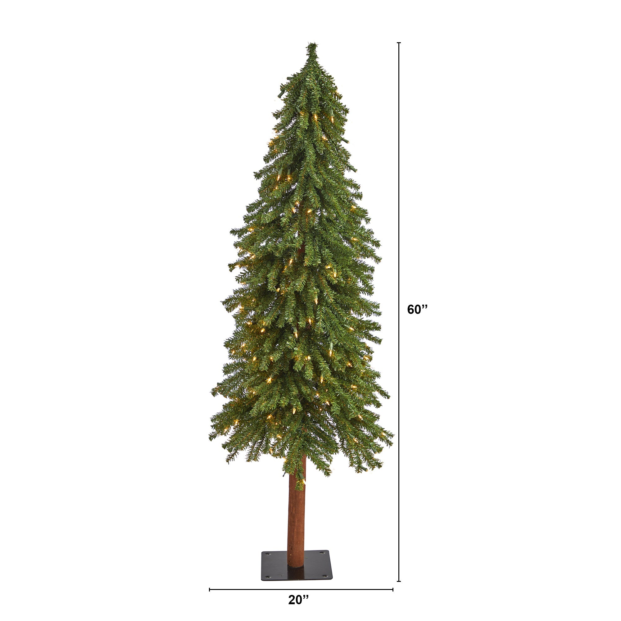 5' Grand Alpine Tree with 200 Clear Lights | Zigeze