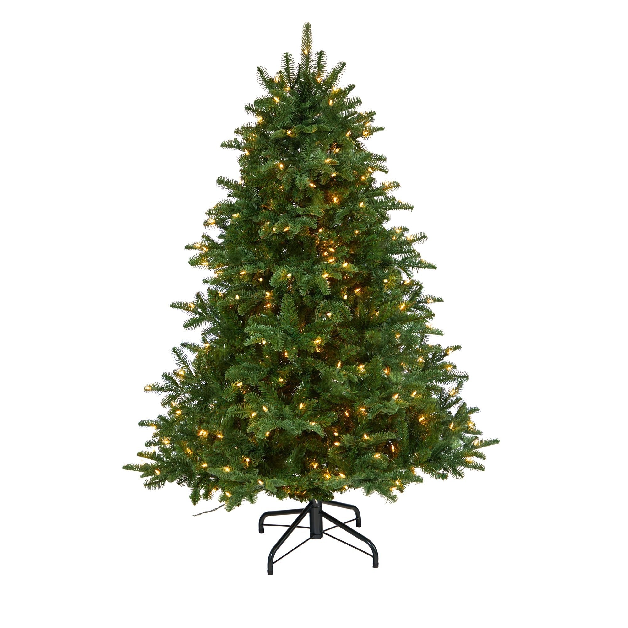 5' South Carolina Spruce Tree with 300 White Warm Lights | Zigeze