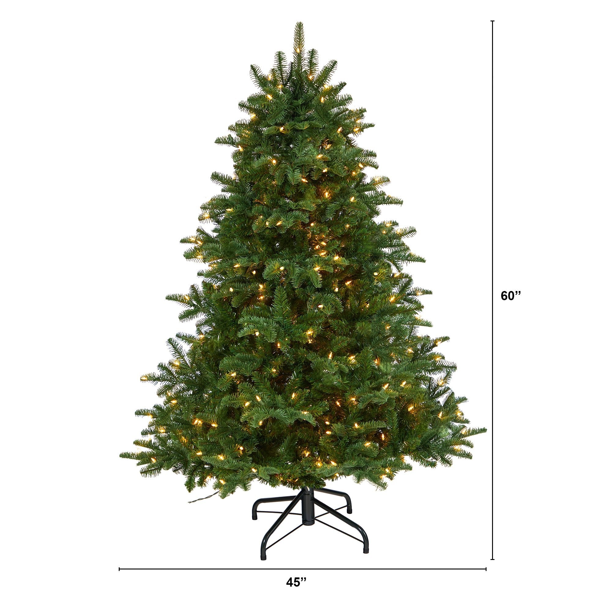 5' South Carolina Spruce Tree with 300 White Warm Lights | Zigeze