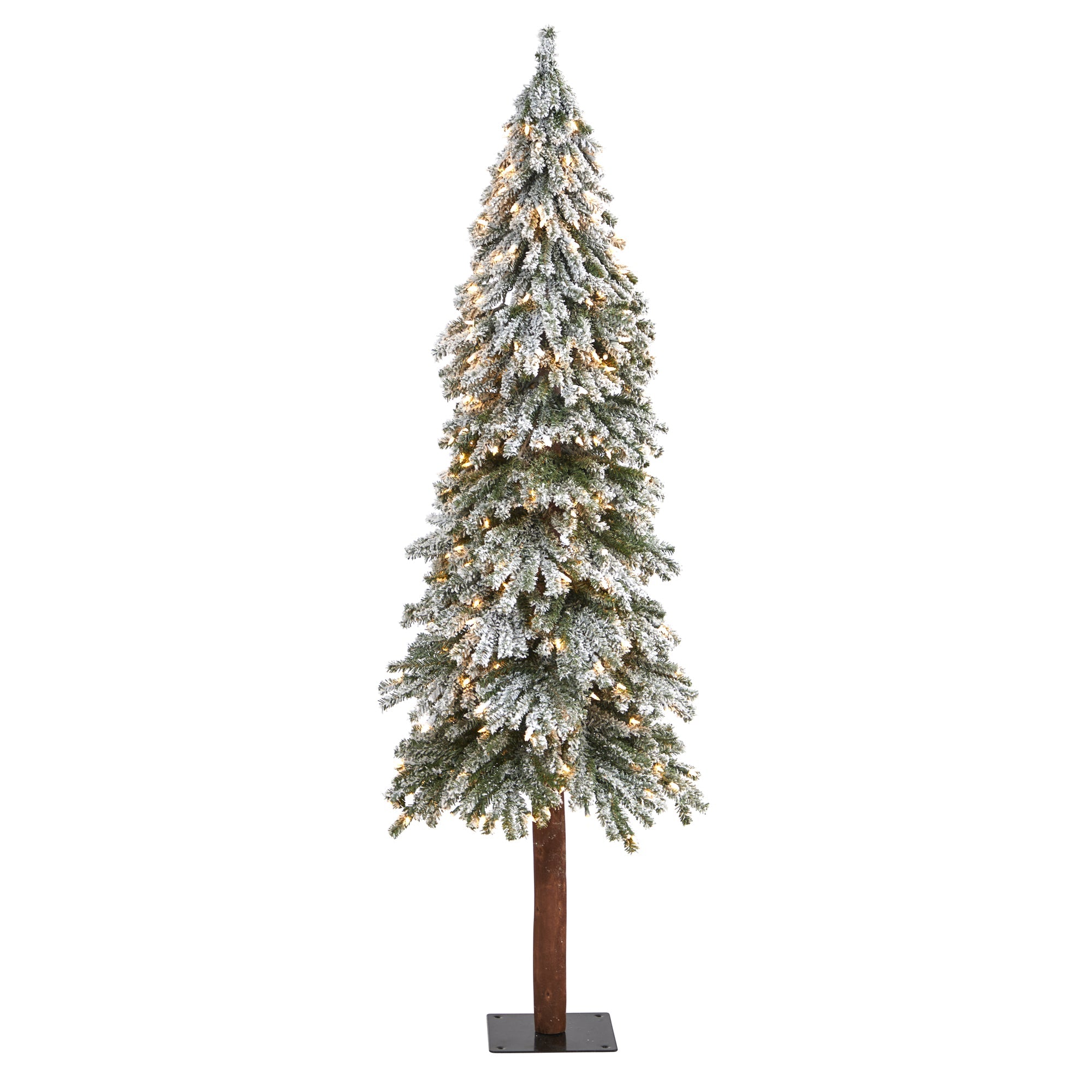 50" Frosted Swiss Pine Tree with 100 Lights | Zigeze