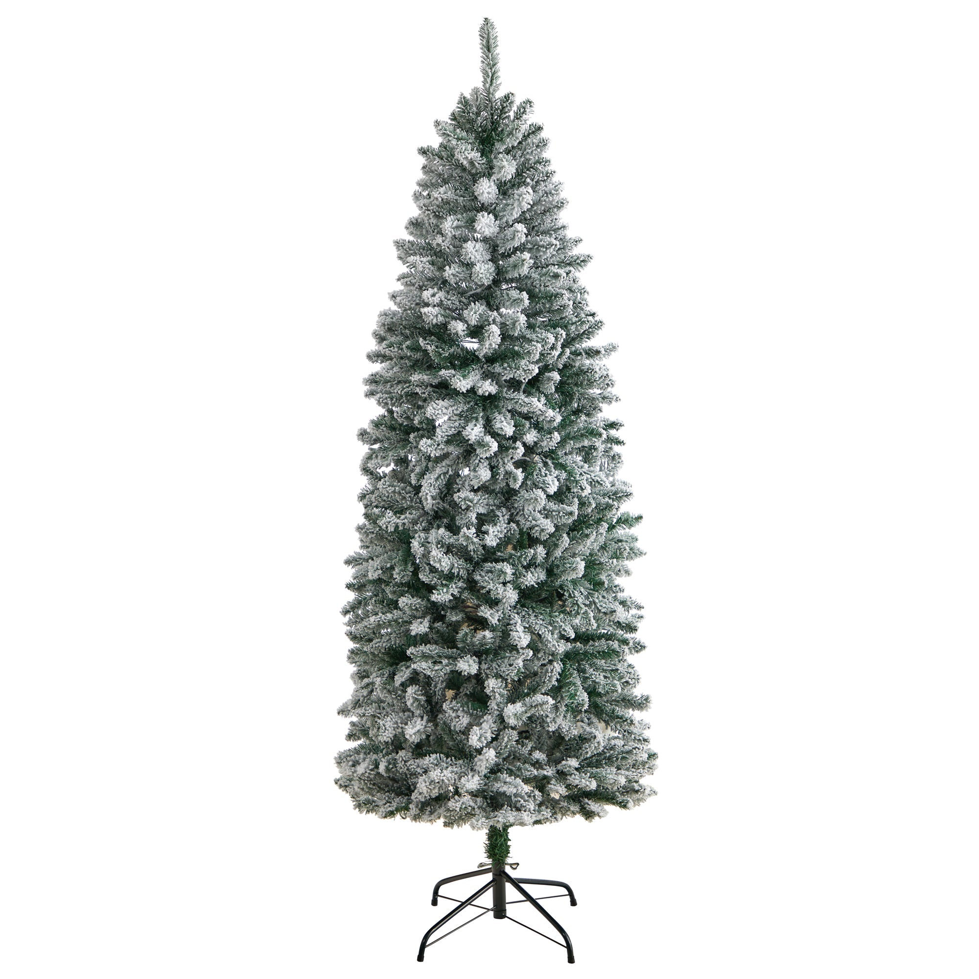 6' Slim Flocked Montreal Fir with 250 Lights | Zigeze