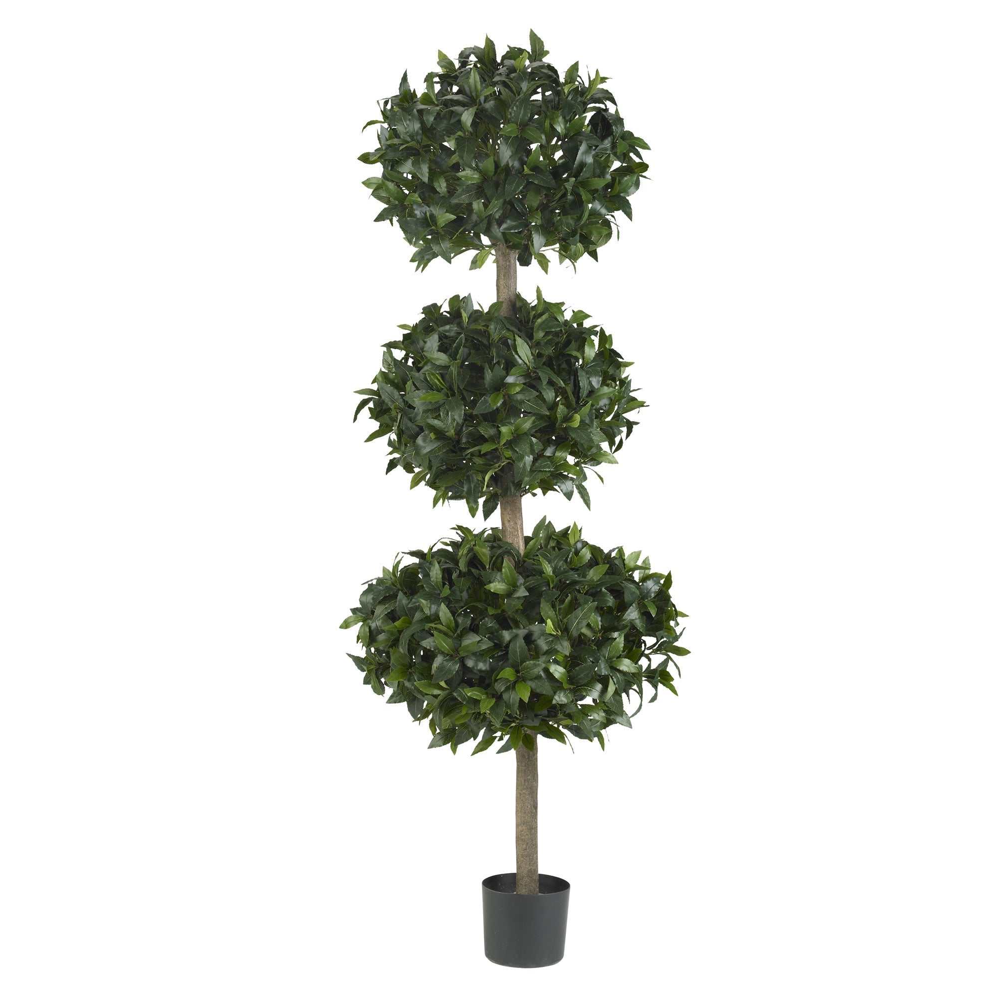 69 - inch Artificial Sweet Bay Triple Ball Tree | Zigeze