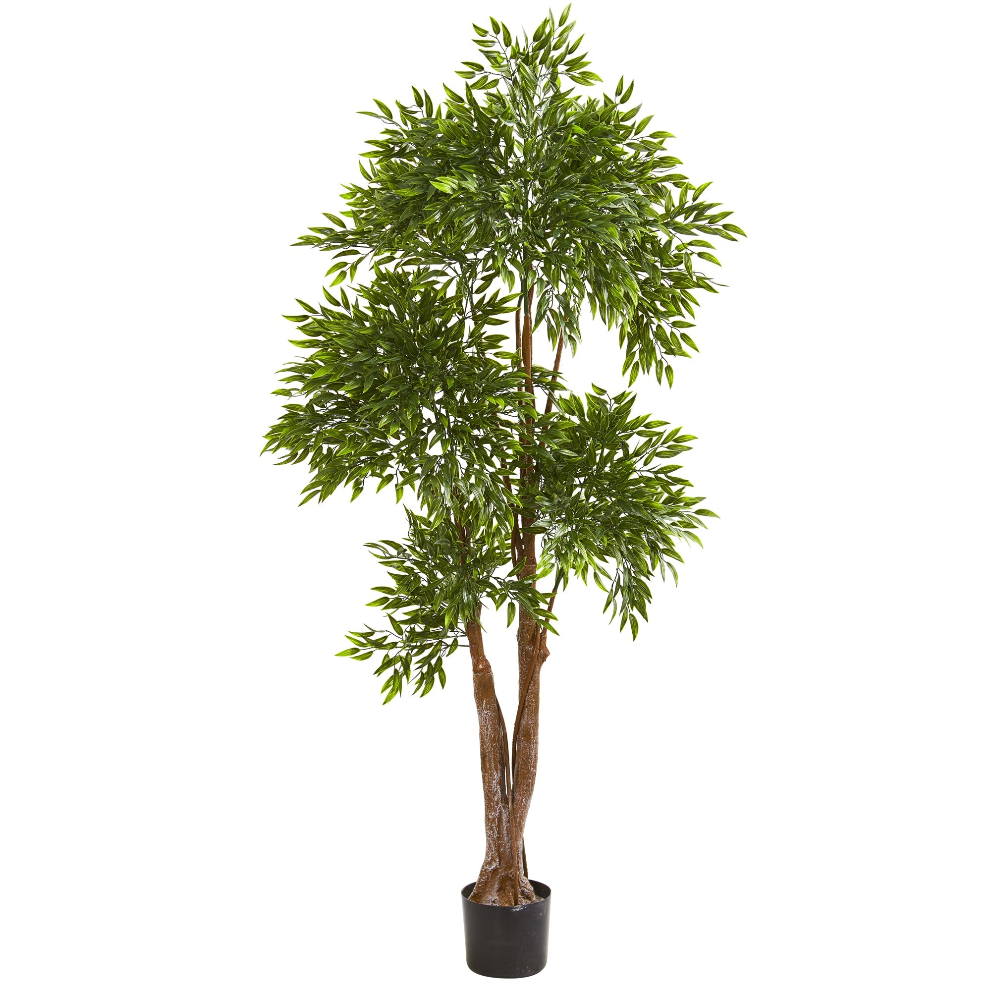 69 - inch Serene and Vivid Ruscus Artificial Tree | Zigeze