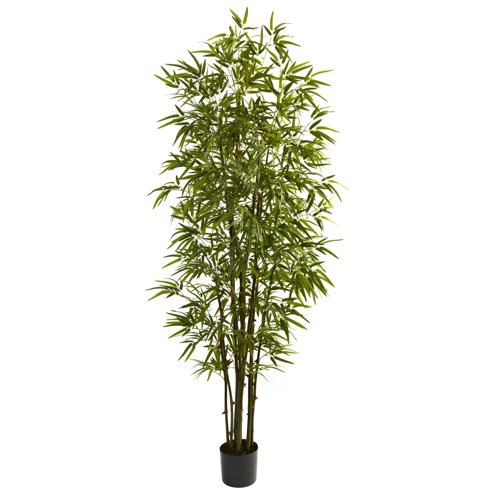 7 - Foot Artificial Green Bamboo Tree with 10 Trunks | Zigeze