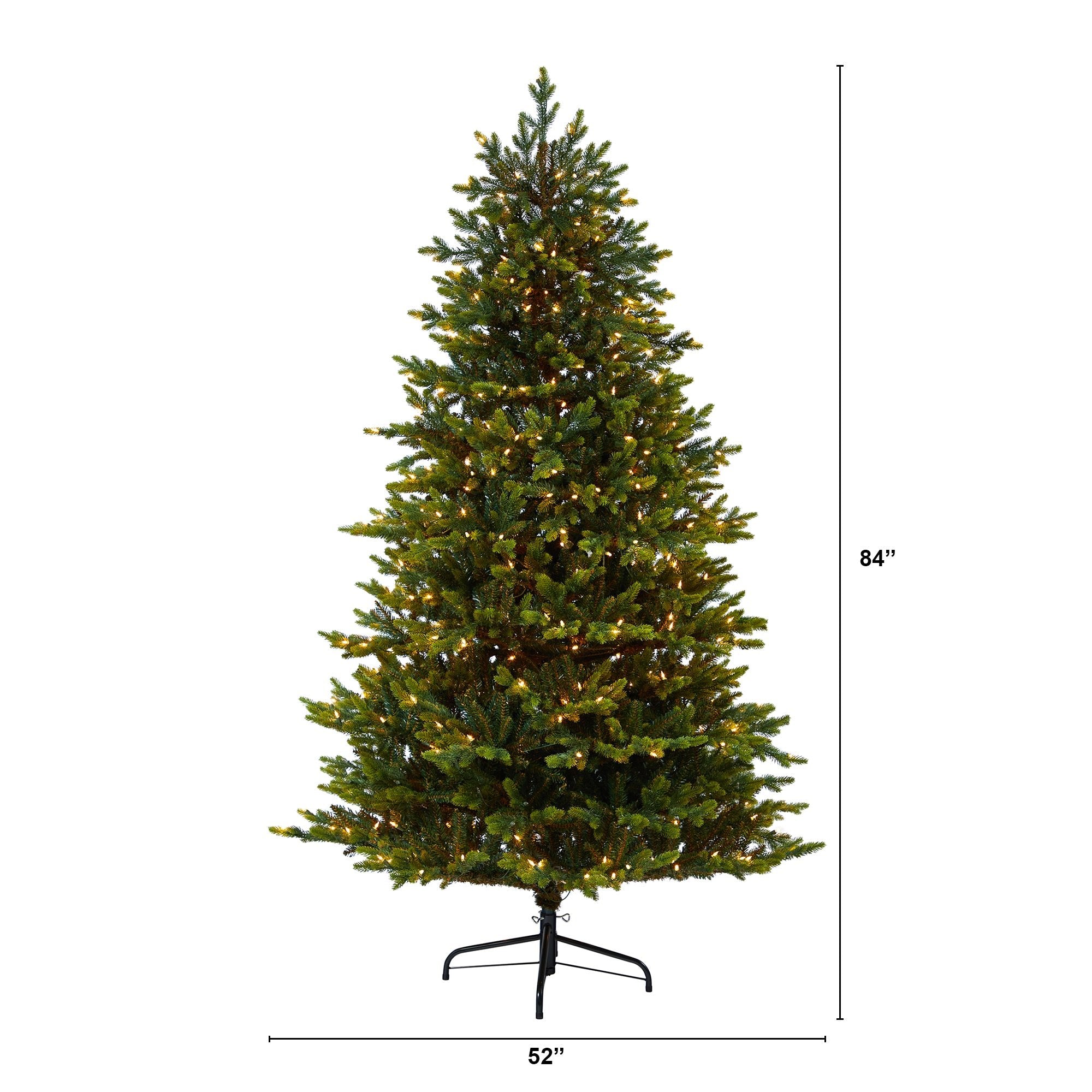 7' North Carolina Fir with 550 Clear Lights and 3703 Branches | Zigeze