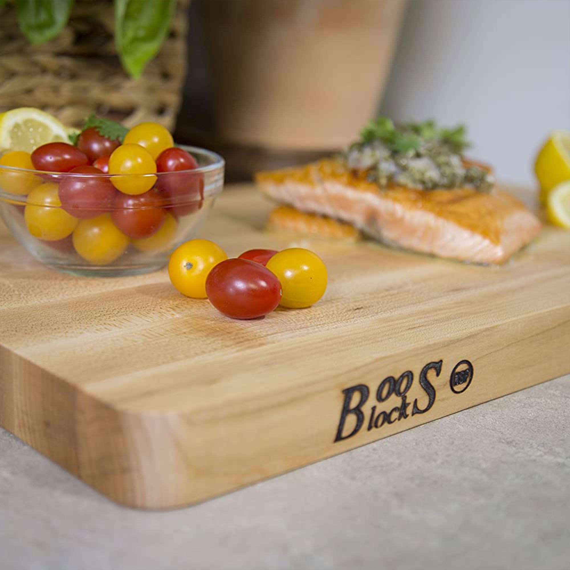 John Boos Boos Block Chop-N-Slice Series Reversible Wood Cutting Board