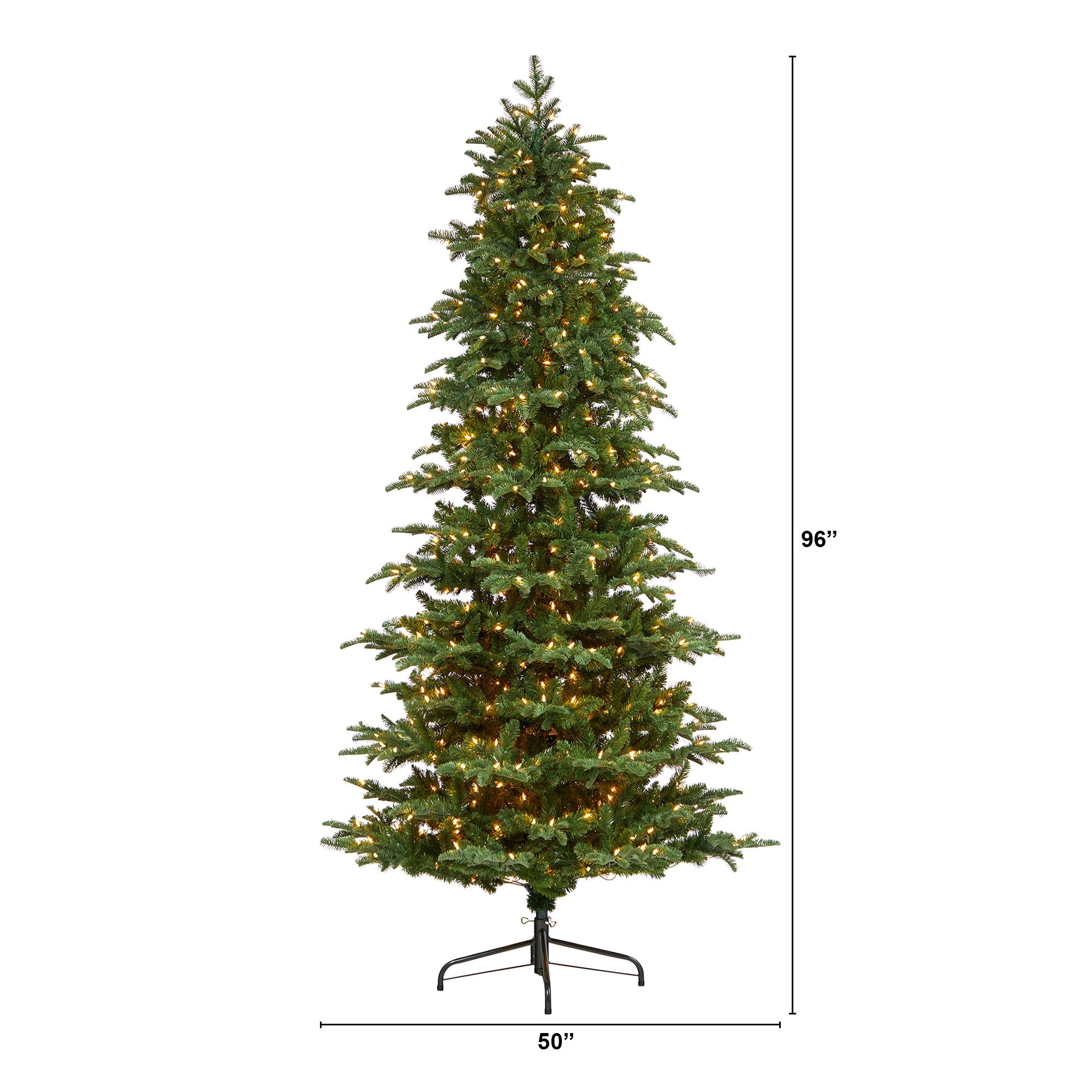 8' South Carolina Fir with 650 Clear Lights | Zigeze