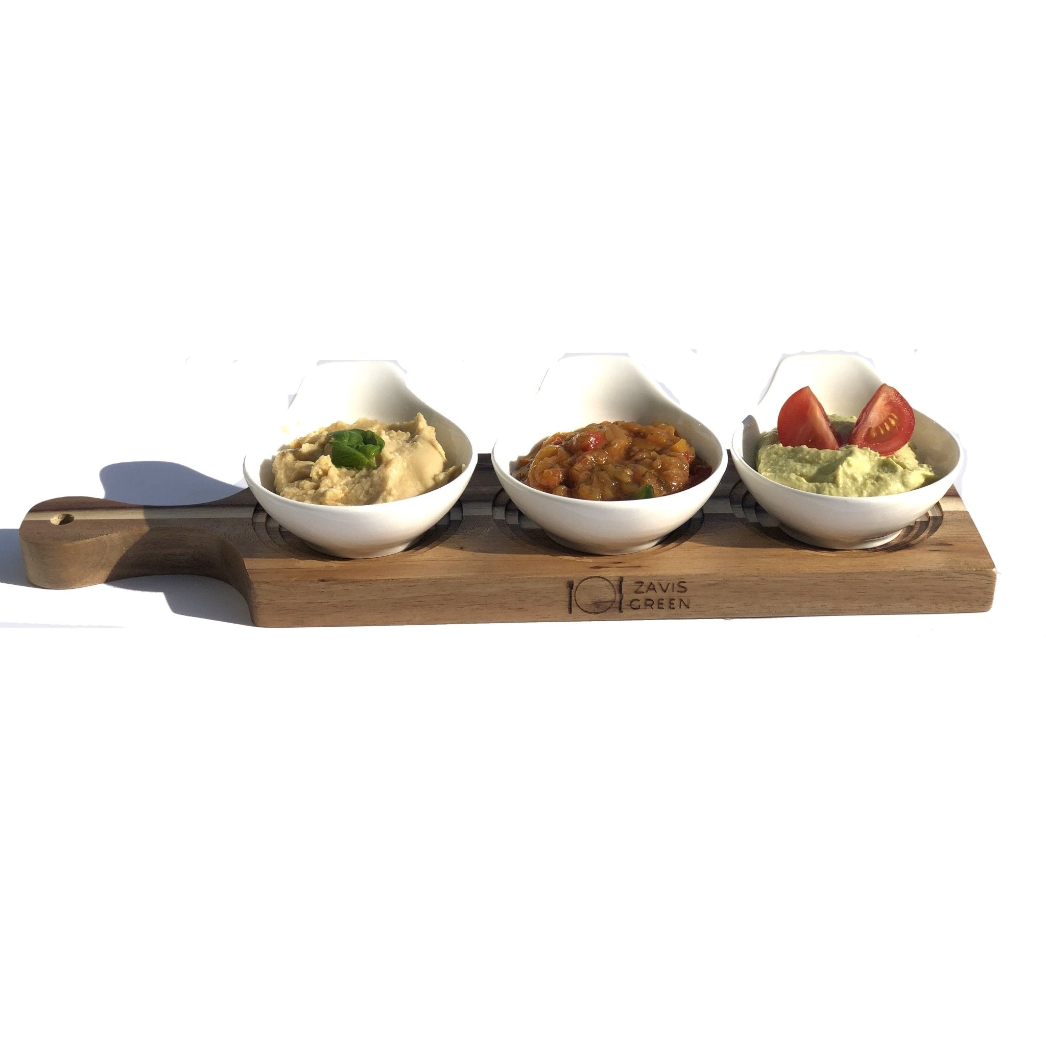 Acacia Round Appetizer Dish Set | Zigeze