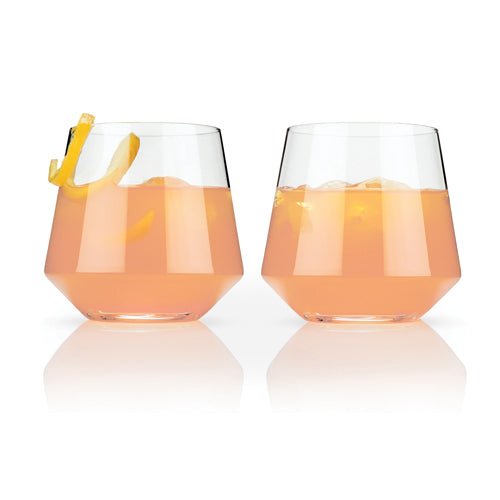 Angled Crystal Cocktail Tumblers | Zigeze