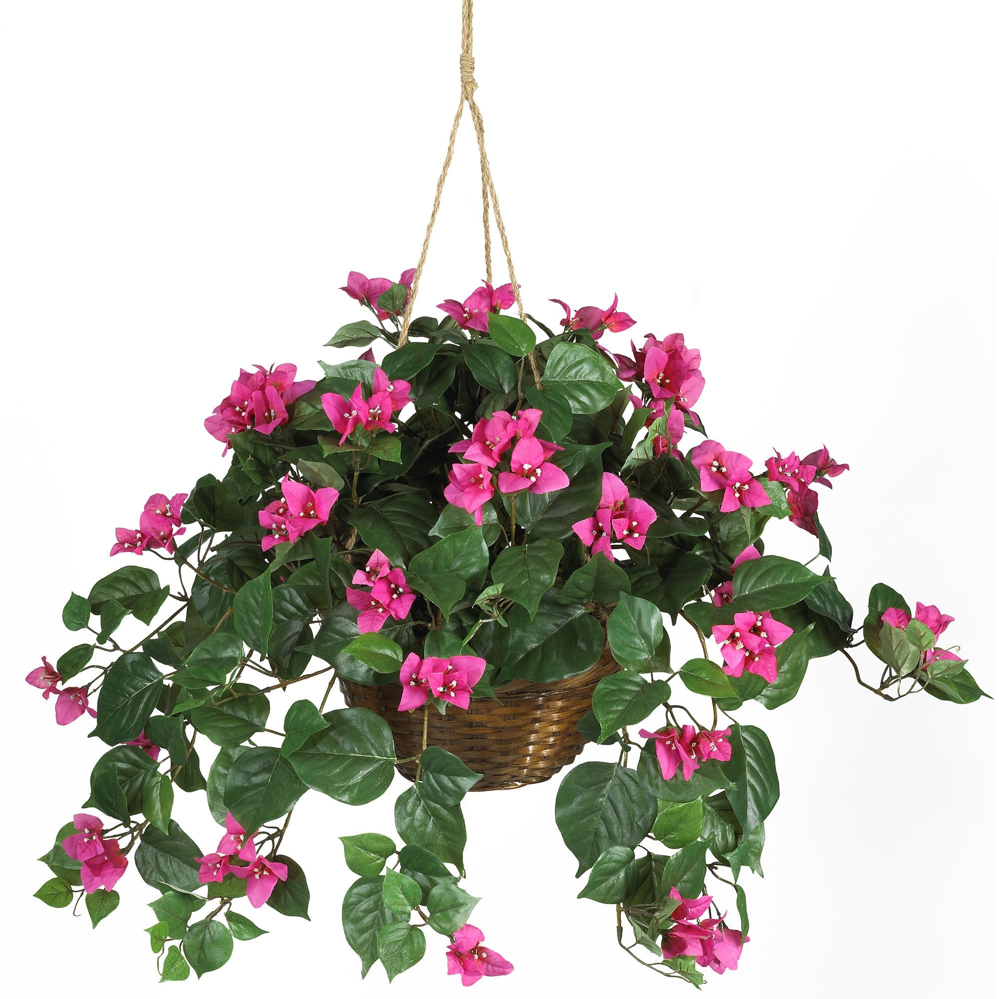 Artificial Bougainvillea Plant in Hanging Basket | Zigeze