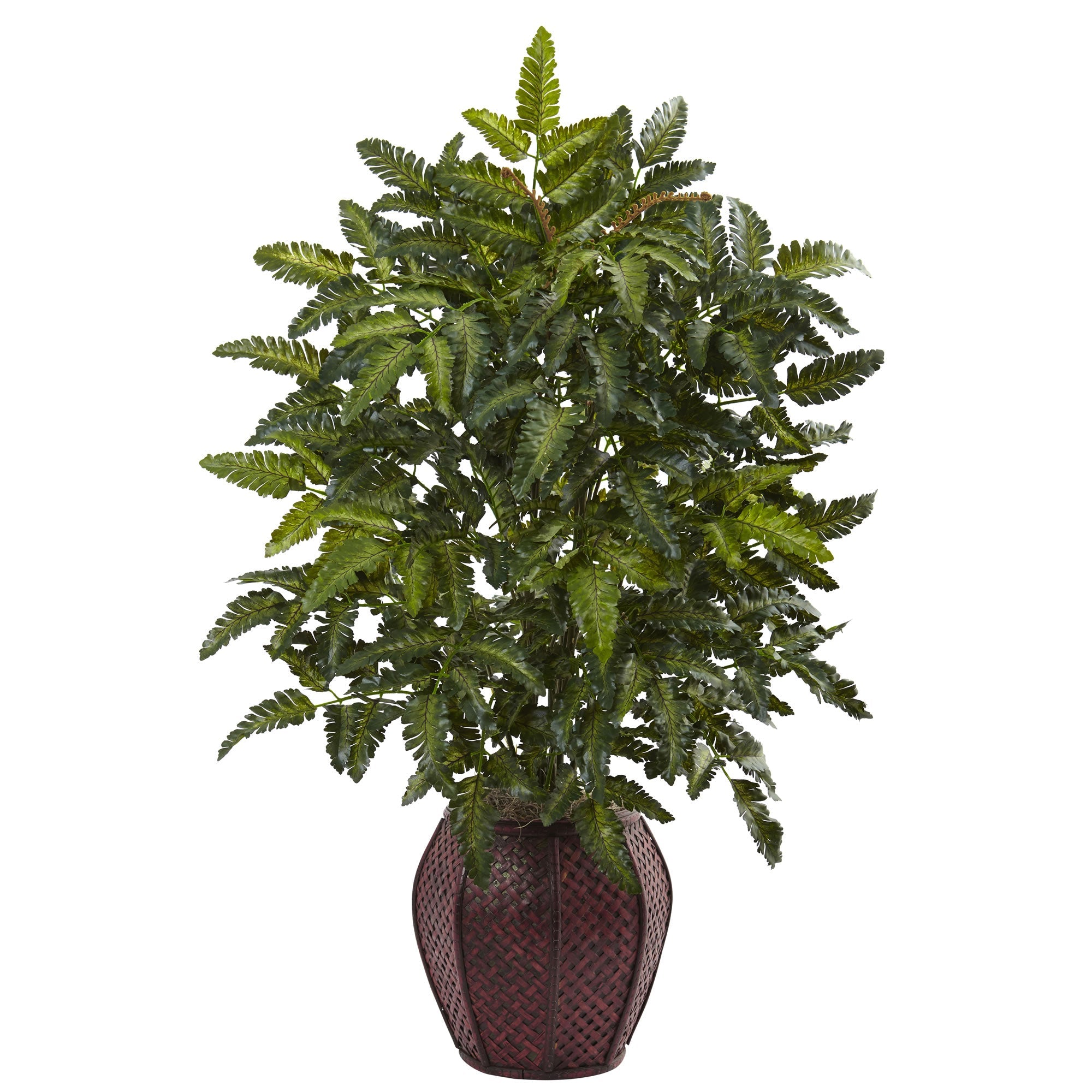 Artificial Bracken Fern with Decorative Planter | Zigeze