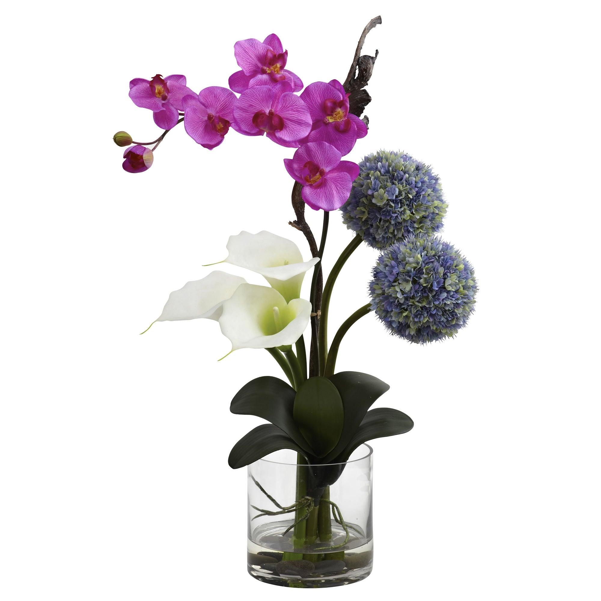 Artificial Calla, Orchid and Ball Silk Arrangement | Zigeze