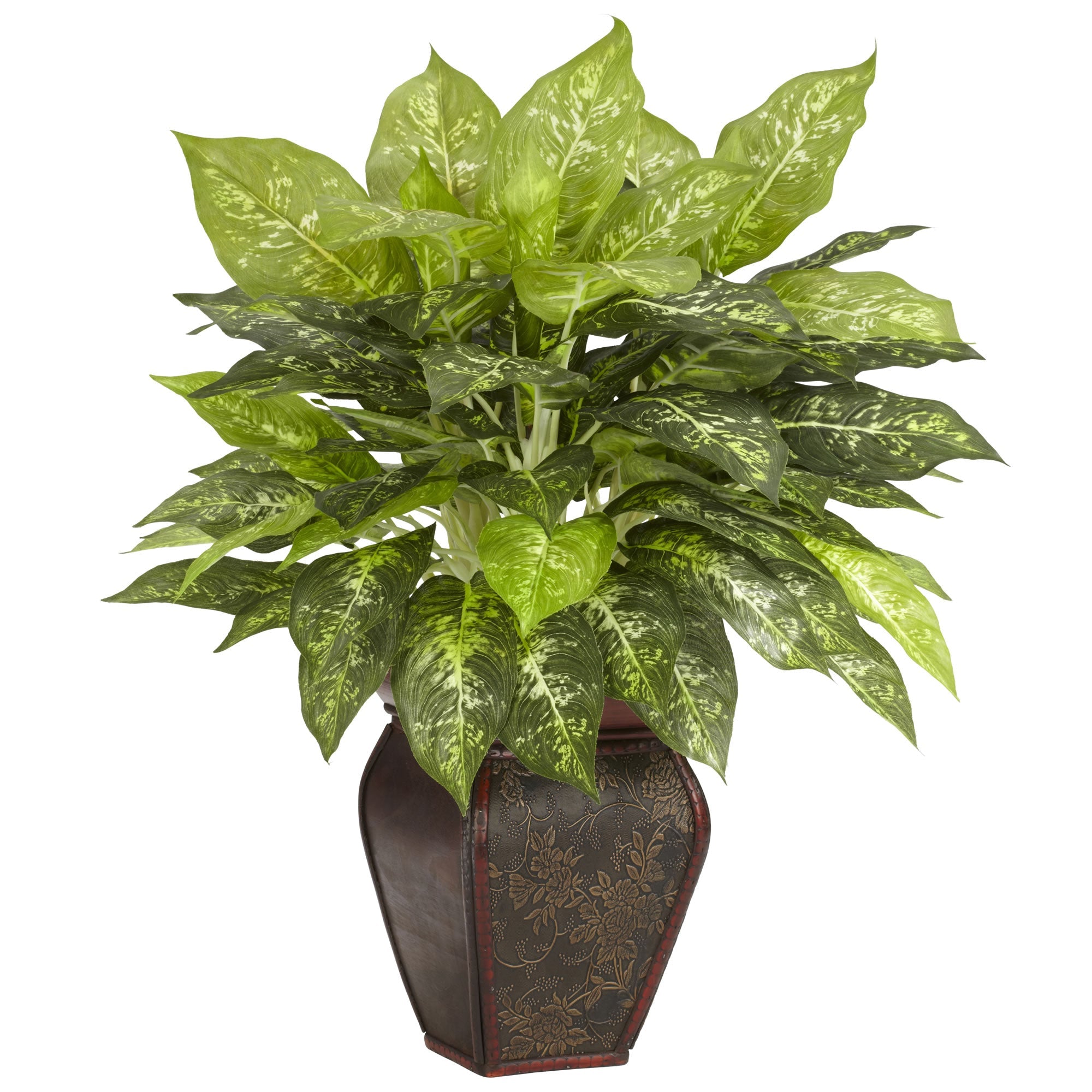 Artificial Dieffenbachia with Decorative Vase | Zigeze