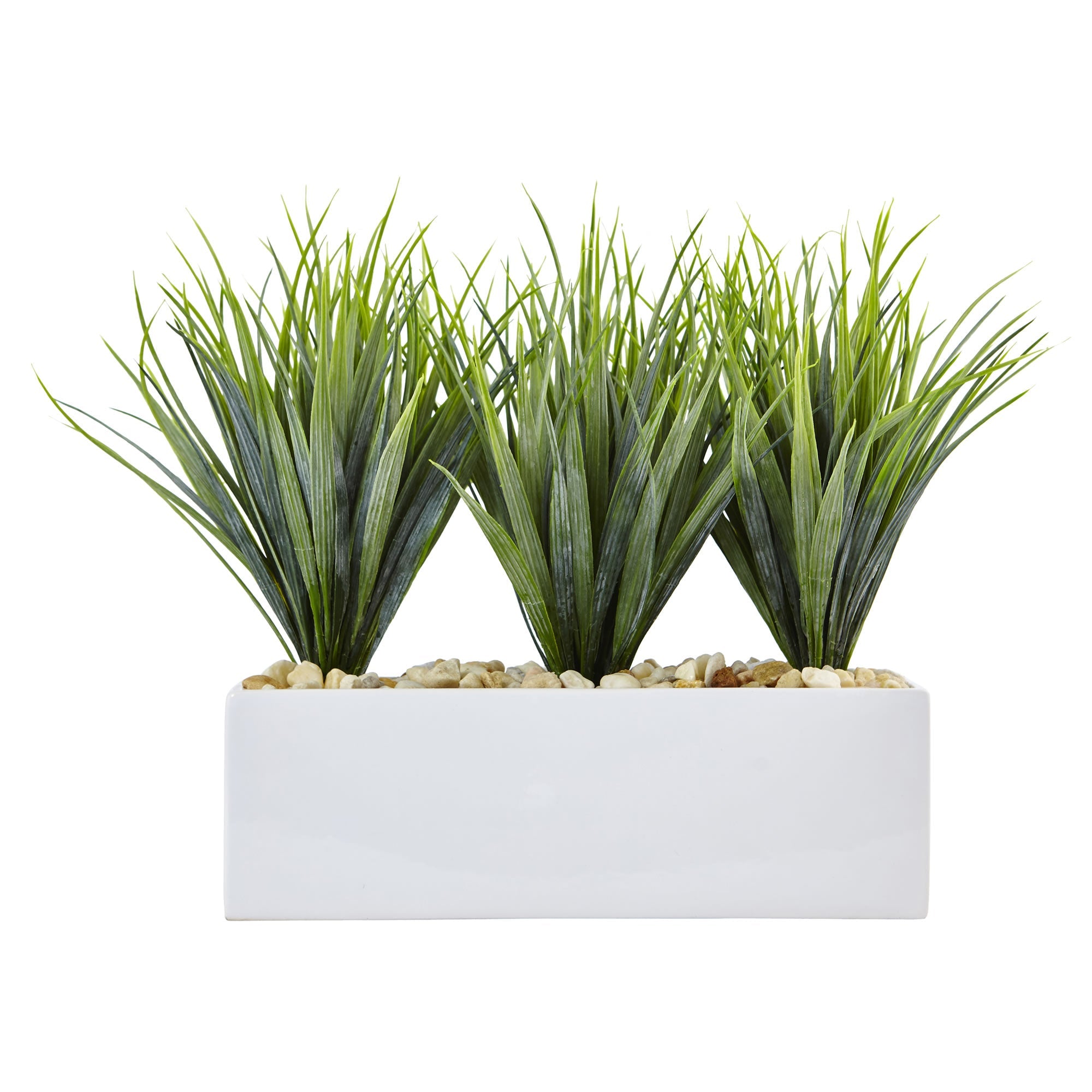 Artificial Vanilla Grass in Rectangular Planter | Zigeze