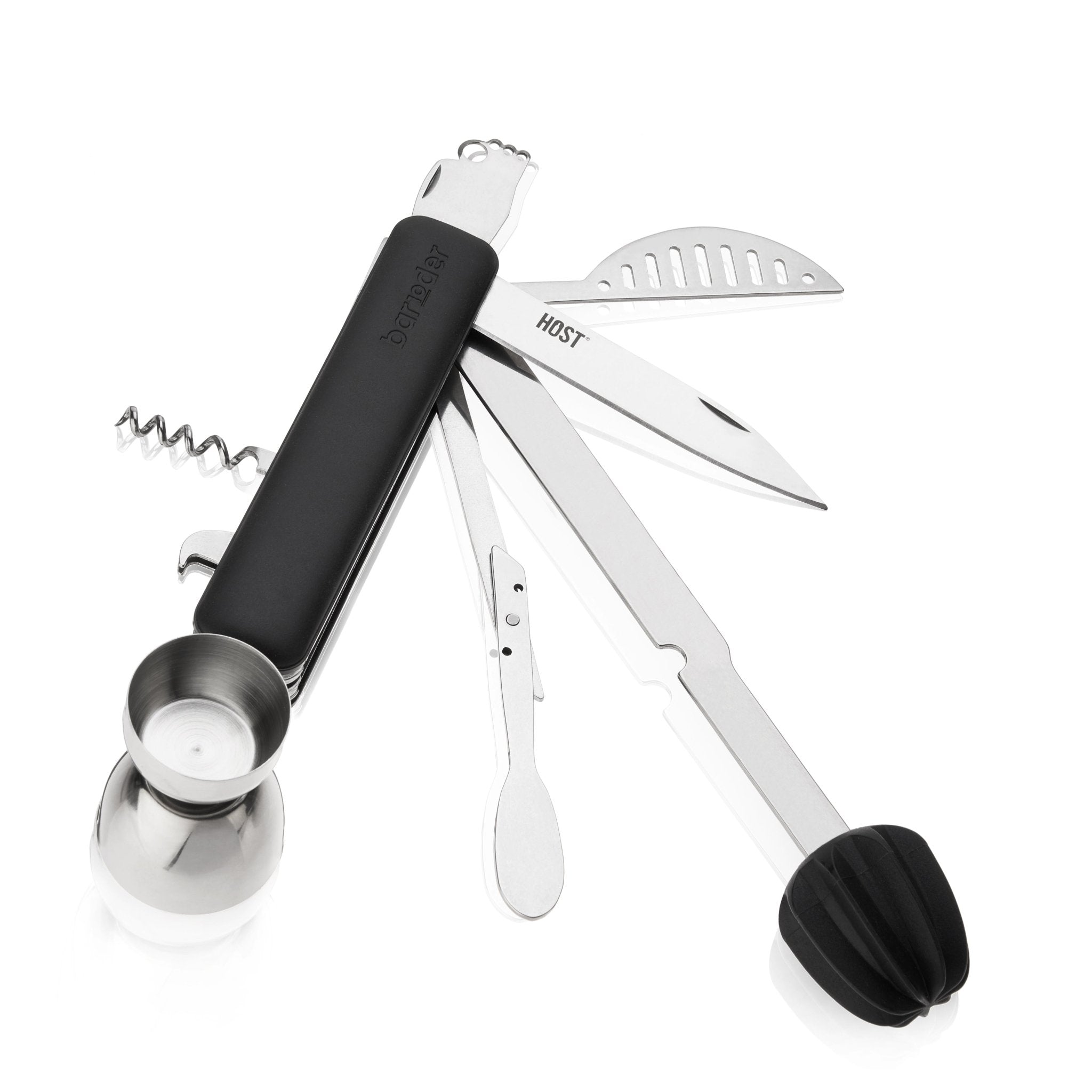 Bar10der Collapsible 10 - in - 1 Tool in Black | Zigeze