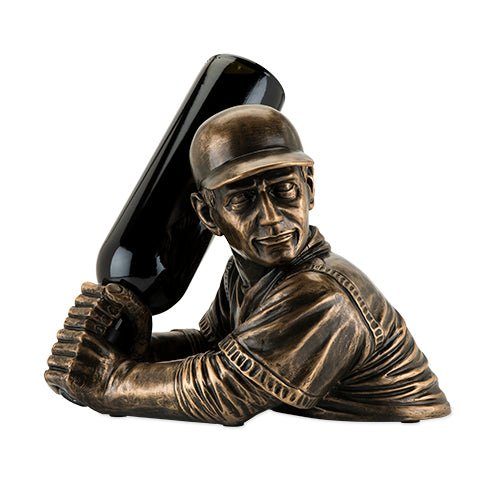 Baseball Single Wine Bottle Holder, Polyresin | Zigeze