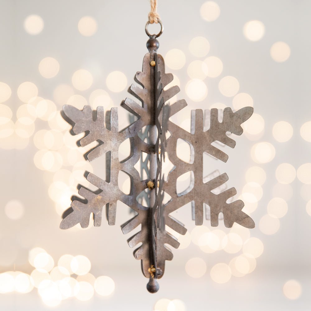 Blizzard Snowflake Ornament - Box of 2 | Zigeze