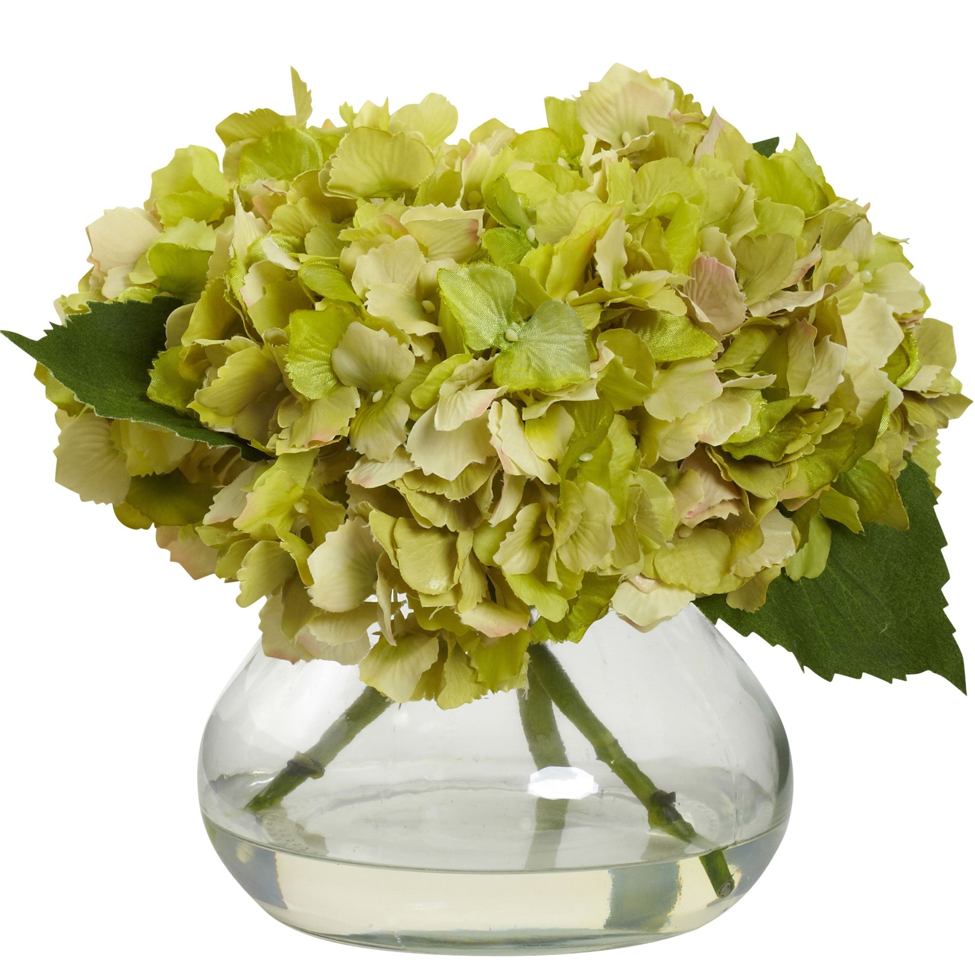 Blooming Artificial Hydrangea Arrangement in a Vase | Zigeze