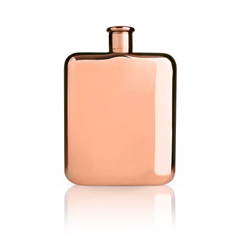 Bright Metallic 6 - Ounce Copper Flask | Zigeze