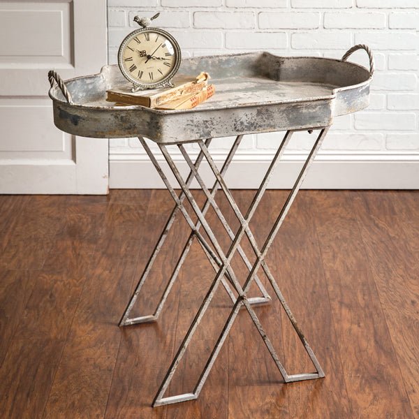 Butler Tray Accent Table and Stand | Zigeze