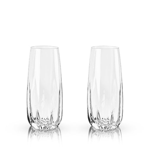 Cactus Crystal Stemless Champagne Flutes | Zigeze