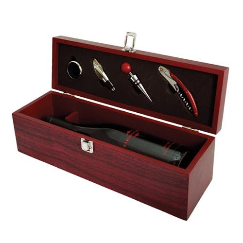 Cherry - Stained One - Bottle Accessory Gift Set | Zigeze