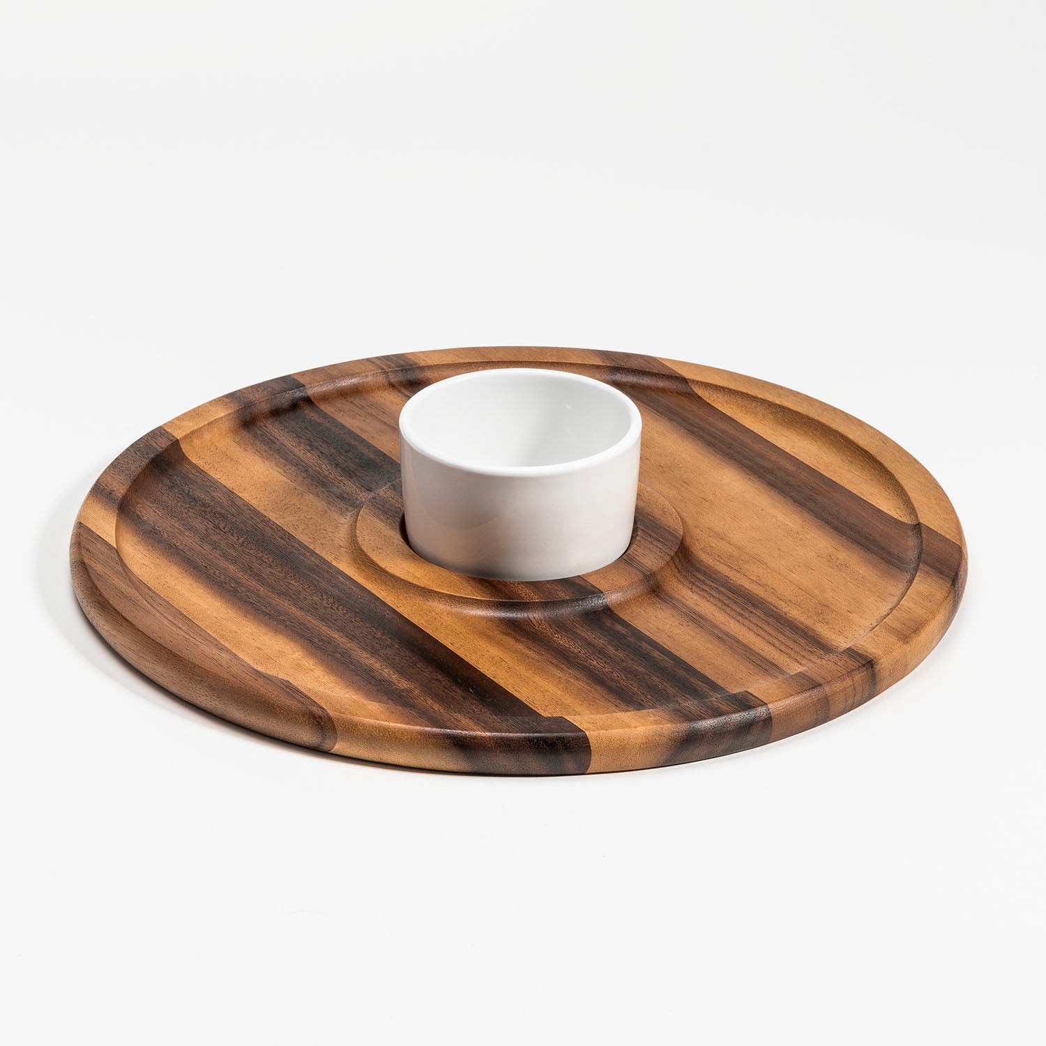 Chip and Dip Platter with Ceramic Bowl | Zigeze