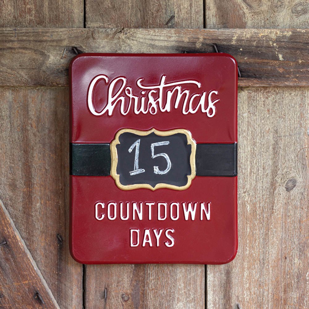 Christmas Countdown Sign with Chalkboard | Zigeze