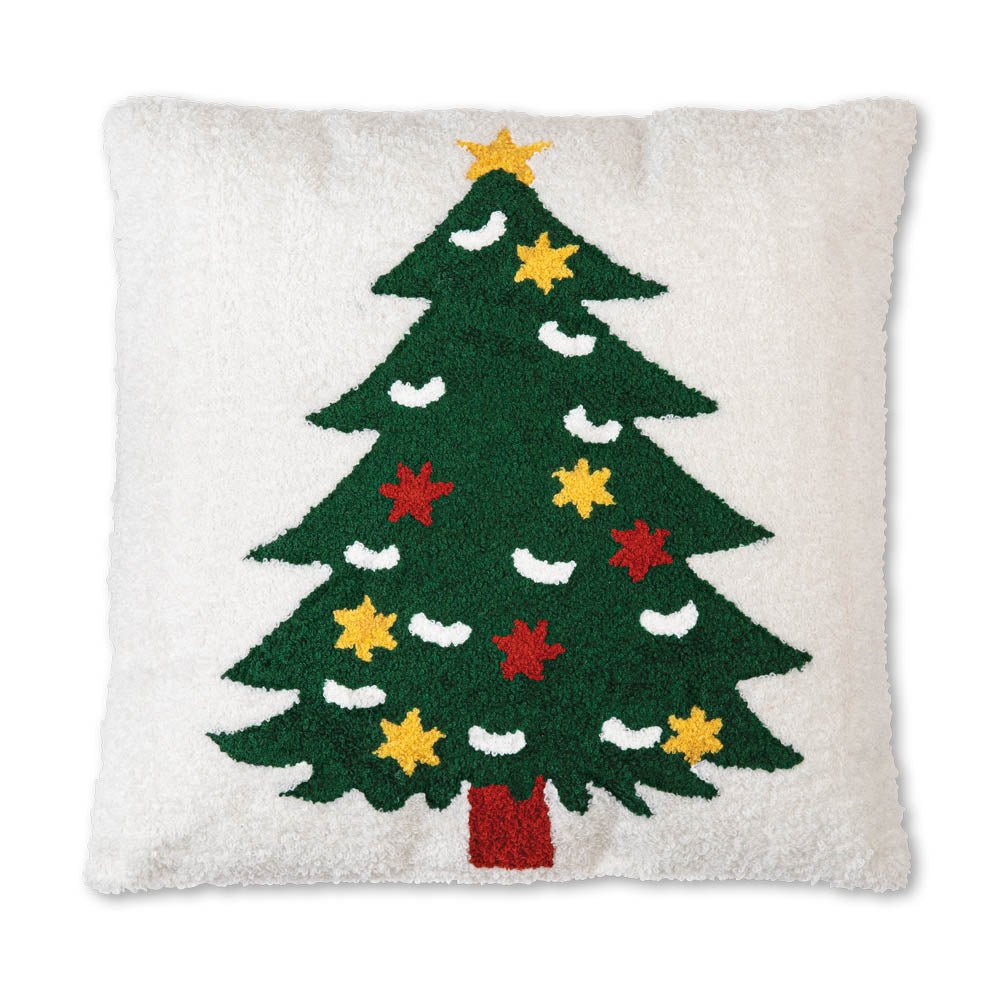 Christmas Tree Hooked Cotton Pillow | Zigeze