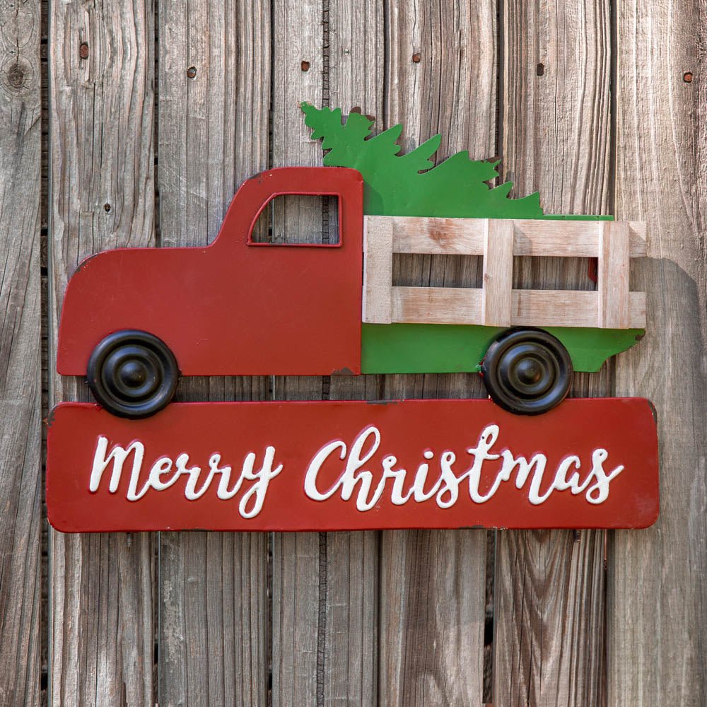 Christmas Truck Garden Stake | Zigeze