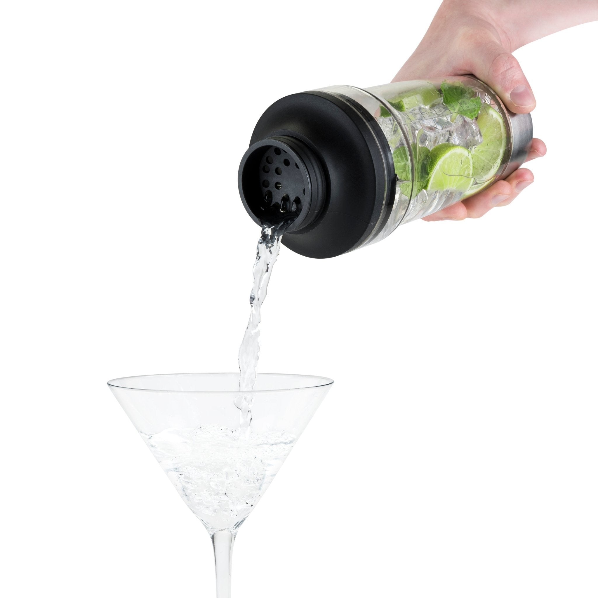 Cocktail Shaker with Built - In Reamer and Strainer | Zigeze