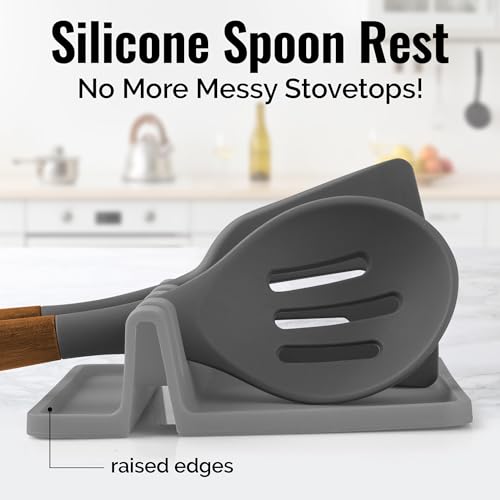 Durable Spoon Rest with Drip Pad | Zigeze