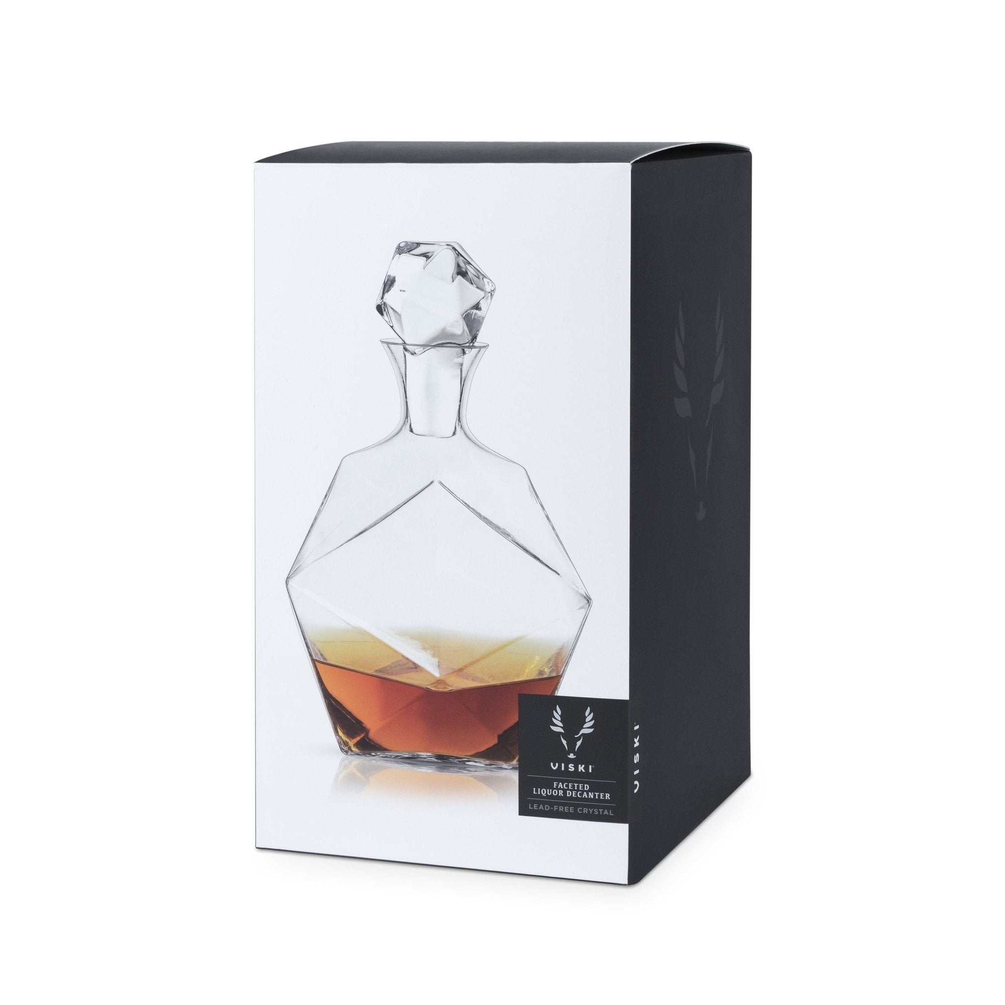 Faceted Crystal Liquor 40 - Ounce Decanter | Zigeze