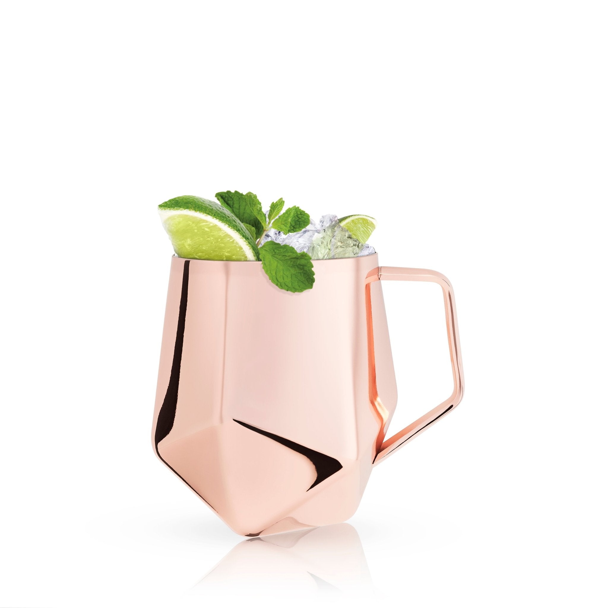 Faceted Moscow Mule Mug, Copper Plated | Zigeze