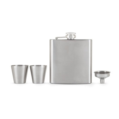 Fiasco Flask And Shot Glass Gift Set | Zigeze