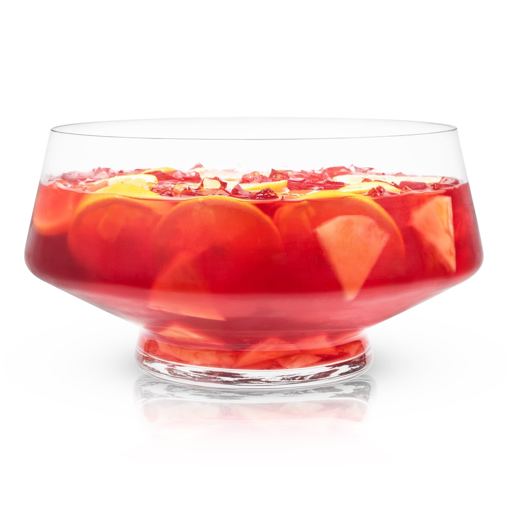 Footed 2.5 Gallon Glass Punch Bowl | Zigeze