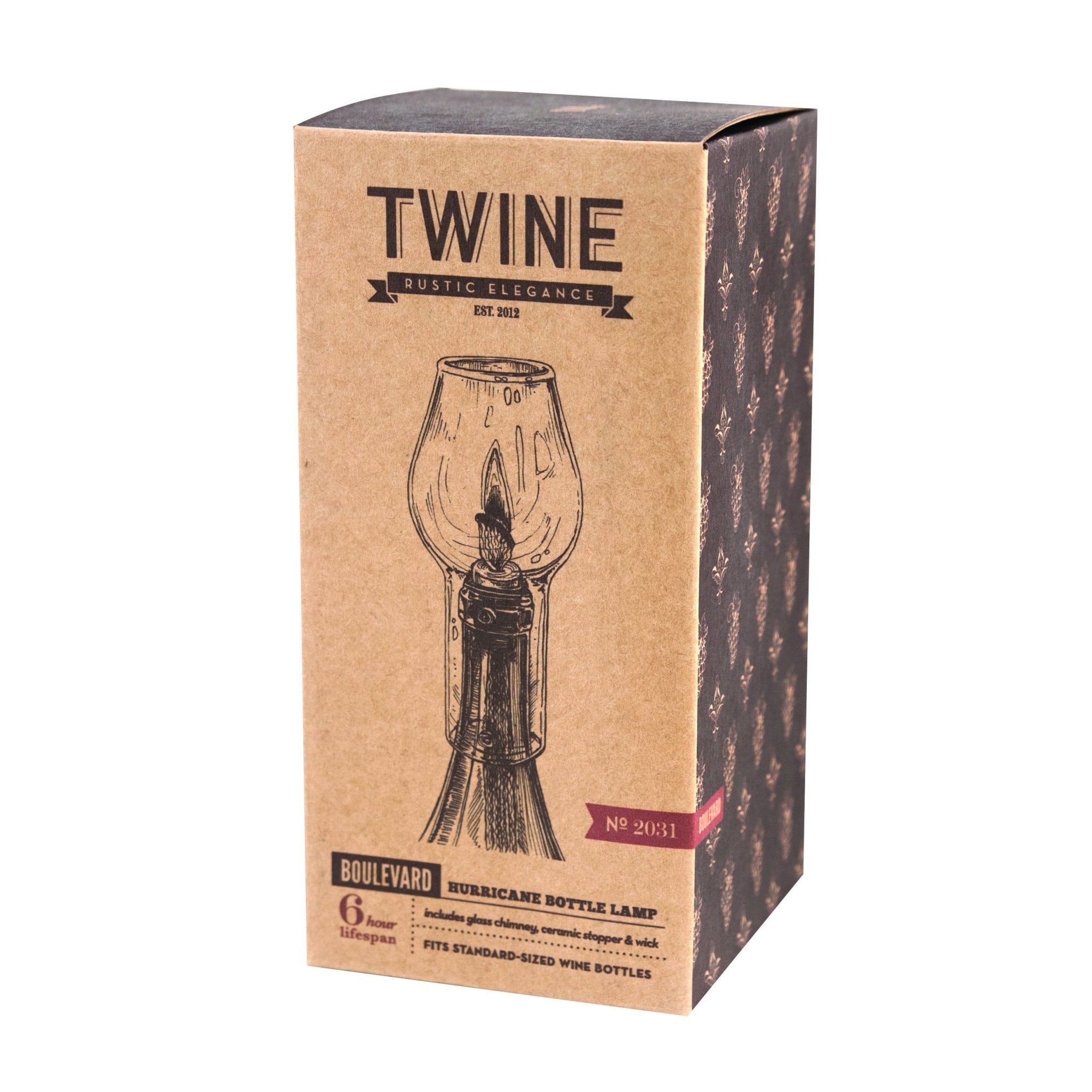 Glass Hurricane Bottle Lamp by Twine | Zigeze