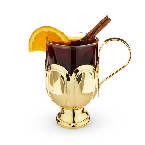 Gold - Plated Mulled Wine 12 - Ounce Glass | Zigeze