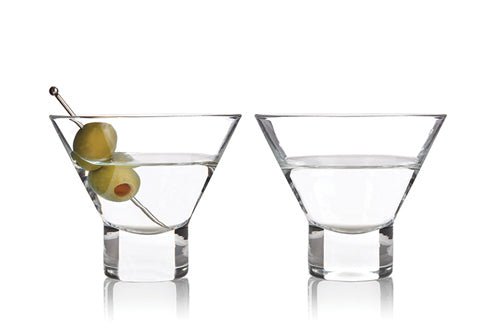 Heavy Base Crystal Martini Glasses | Zigeze