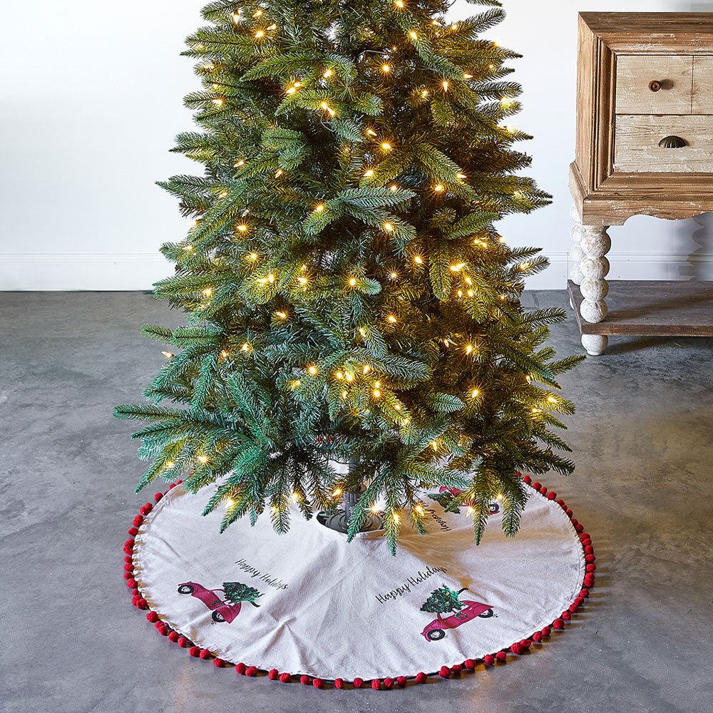 Holiday Car Christmas Tree Skirt | Zigeze