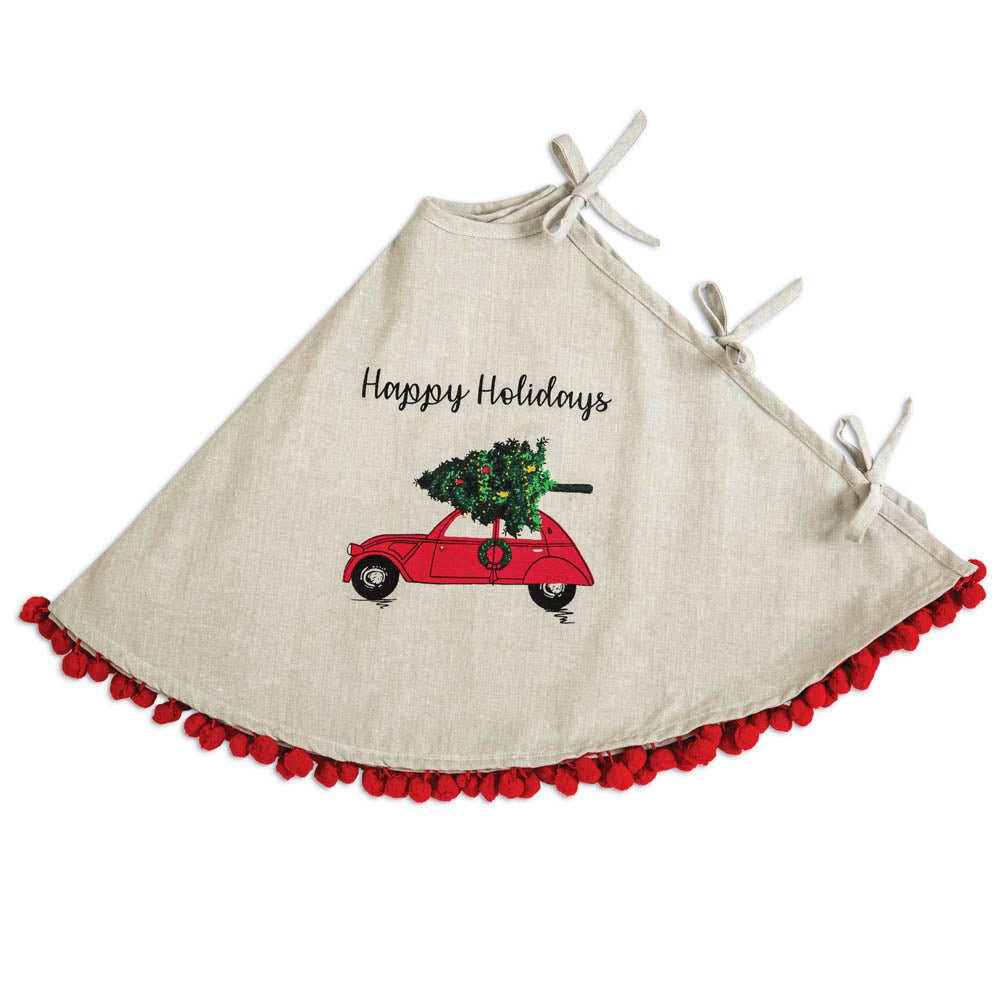 Holiday Car Christmas Tree Skirt | Zigeze