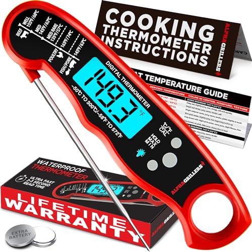 Instant Read Digital Thermometer for Grill and Cooking | Zigeze